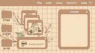 Aesthetic Intro YouTube template computers