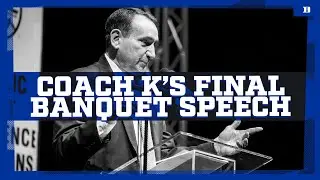 Coach K Final Banquet Speech