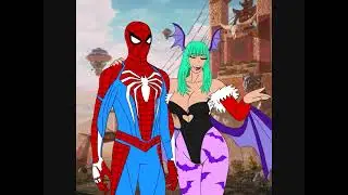 marvel vs capcom spiderman X morrigan