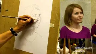Акварель.Портрет. 1 серия.