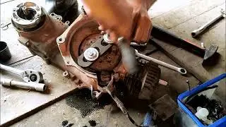 How to remove a Honda Dio 34 alternator and magnet