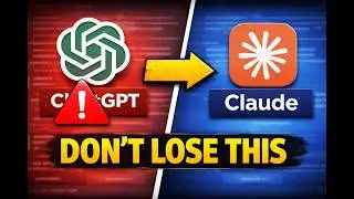 Switching from ChatGPT to Claude? Do THIS First (Save Your Data)