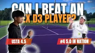 (USTA 4.5 vs Ex-D3) I Challenge the #4 5.0 Doubles Player... in Singles
