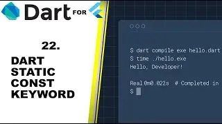 DART STATIC VARIABLE AND METHOD. DART FOR FLUTTER TUTORIALS