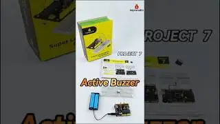 #shorts 🐞 Arduino Super Learning Kit:Active Buzzer 🔈#keyestudio #arduino #robot #coding #diy #stem