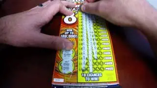 2 small WINNER Hoosier Lottery 10,000 Payday Lotto Scratch Off Tickets Recorded with GoPro
