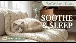 12 Hours Relaxing Music For Cats 🌙 Cat Sleep Music - Continuous Calm Space For Cat Ease