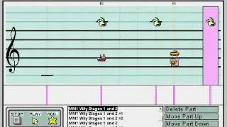 Mario Paint Composer 2.0 - Megaman: Wily Stages 1 and 2