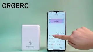 💡How To Creating Labels With Text And Borders With ORGBRO X1 Printer✍️