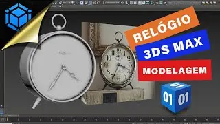 ⏰ Tutorial 3ds Max - Como Modelar um RELÓGIO ANTIGO - Parte 01