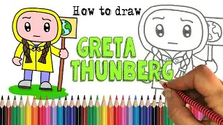 How to Draw Greta Thunberg