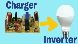 How to make an inverter from old phone charger.