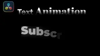 SMOOTH Sliding TEXT ANIMATION In Davinci Resolve 20