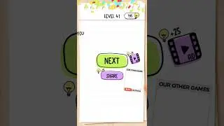 Brain Test: Tricky Puzzle Level 41 || Walkthrough Solution || #shorts @msgaming1486