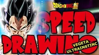Speed Drawing Vegeta Ultra Instinct - DragonBall Super