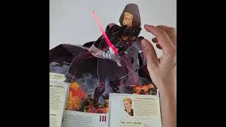 star wars pop up by Mathew Reinhart Light sabor  has light and the light change color