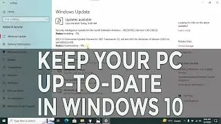 How to Keep Your Windows 10  Up-to-Date: Essential Tips #pctricks #windows10