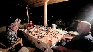 Gülerin köyüne yolculuk Ramazan abi ile balkonda mangal 🍗 akşam yemeği
