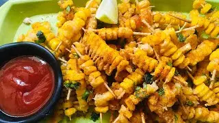 Crispy Corn Sticks | Spicy corn fries | HomemakerHobbies | Sweet corn Snack | Snack Recipe