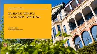 Business vs Academic Writing