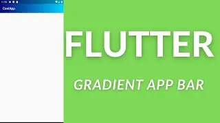 Flutter Gradient App Bar 2021 - easyFlutter