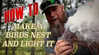 HOW TO MAKE A BIRDS NEST AND LIGHT IT