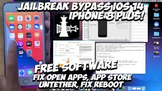 JAILBREAK BYPASS IOS 14.1 IPHONE 8 PLUS WORK FOR 7, 8 AND X NOTIF FIX UNTETHER FIX REBOOT
