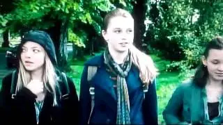 Gone: Jill hiding from police talks with two other girls