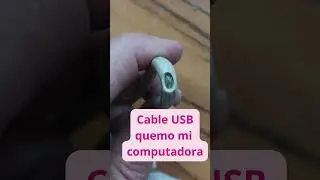 Este cable USB quemo mi computadora