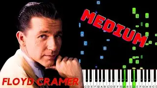 'On the Rebound' by Floyd Cramer. Synthesia Piano Tutorial. Played by Richard Moore.