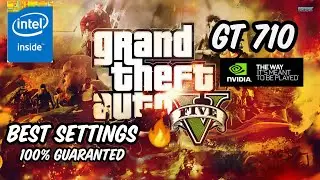 🔥BEST SETTINGS FOR GTA 5 IN GT 710 GRAPHIC CARD DDR3 🔥 IN LOW END PC'S 🔥