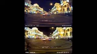 Street Guardian SG9665GC vs Blackvue DR750LW. Night. P321
