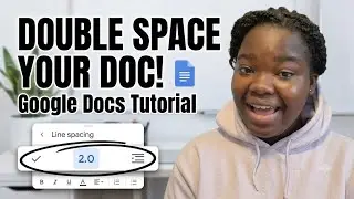 Easy fast video on how to double space using Google doc 