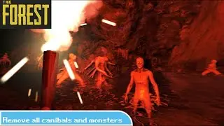 The Forest how to remove all canibals and monsters! [WORKING]