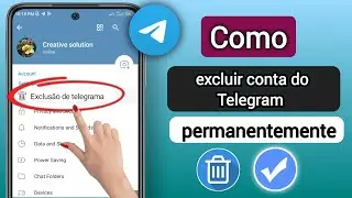 Como EXCLUIR conta do Telegram 2024 permanentemente |  Excluir conta do Telegram