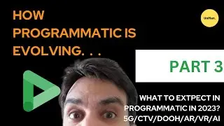 How is Programmatic Evolving - Part 3 (5G-CTV-DOOH-AR-VR-AI)