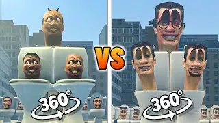 Original Skibidi Toilet 11 VS Skibidi GMAN Battle | 360º VR