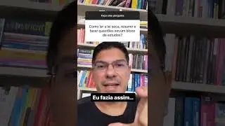 Como ler a lei seca, resumir e fazer questões em um bloco de estudos?#concursopublico #direito