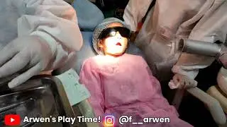 ke Dokter Gigi boleh pilih warna APD pink (rawat saraf ke-2 di Drg Nia Sudjana abis rontgen)
