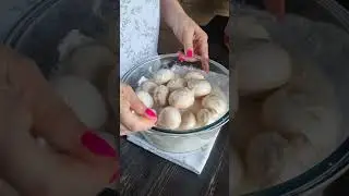 Как быстро помыть грибы