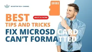 Fix microSD Card - Can Not Formatted