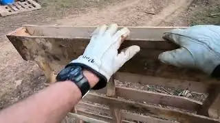 Dozing a path and moving the fence