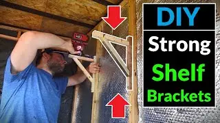 How to Make Simple Strong Shelving Brackets for a Garden Shed (From Pallet Wood)