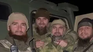 Чеченские войска входят на Украину для освобождения мирных жителей.
