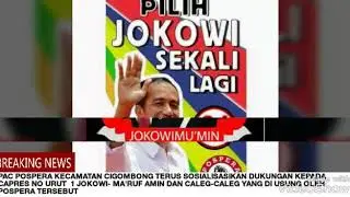 PAC Pospera Kec Cigombong Terus Sosialisasikan Dukungannya Kepada Jokowi-Ma'ruf Amin
