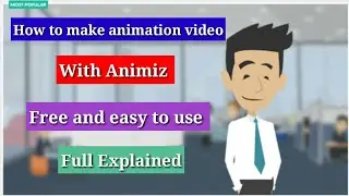 How to make animation video with Animiz | Animiz tutorial ( step by step ) | How to make animation..