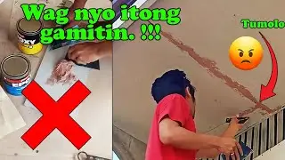 Epoxy A and B Pang masilya sa kisame hardiflex, dapat talaga may Tape.