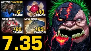 7.35 Pudge FIRST ITEM Shiva's Guard - TOO MUCH ARMOR BUFF | Pudge Official
