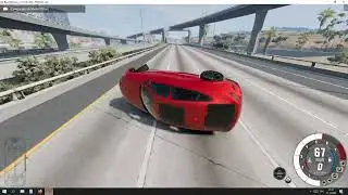 Машины против ёлок в BeamNG.drive!