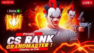 Grandmaster Before New Season ❓ Impossible CSR Games 😩 Day 31/75 #freefirelive #classyfreefire